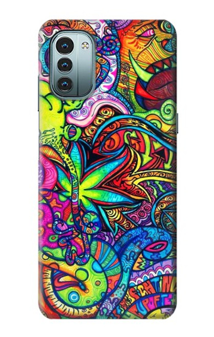 W3255 Colorful Art Pattern Hülle Schutzhülle Taschen und Leder Flip für Nokia G11, G21