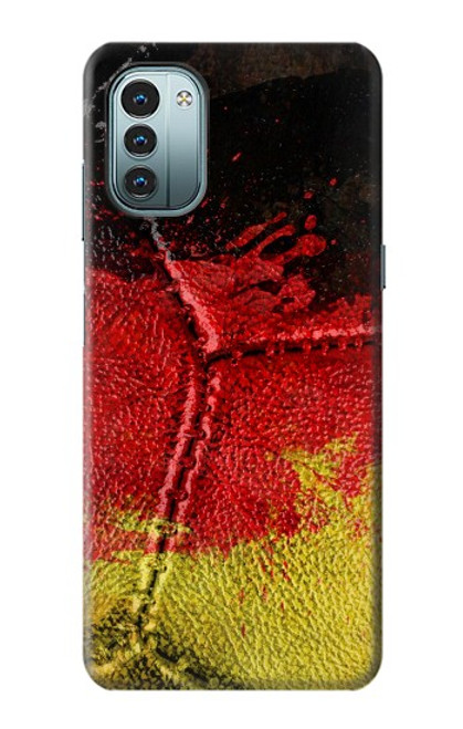 W3303 Germany Flag Vintage Football Graphic Hülle Schutzhülle Taschen und Leder Flip für Nokia G11, G21