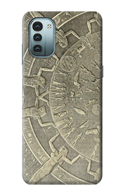 W3396 Dendera Zodiac Ancient Egypt Hülle Schutzhülle Taschen und Leder Flip für Nokia G11, G21