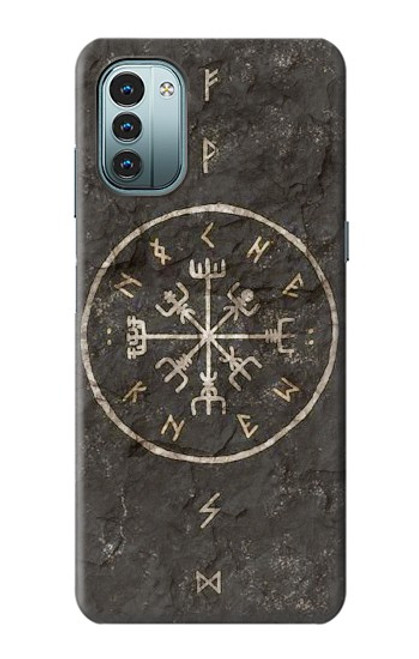 W3413 Norse Ancient Viking Symbol Hülle Schutzhülle Taschen und Leder Flip für Nokia G11, G21
