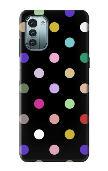 W3532 Colorful Polka Dot Hülle Schutzhülle Taschen und Leder Flip für Nokia G11, G21