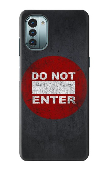 W3683 Do Not Enter Hülle Schutzhülle Taschen und Leder Flip für Nokia G11, G21