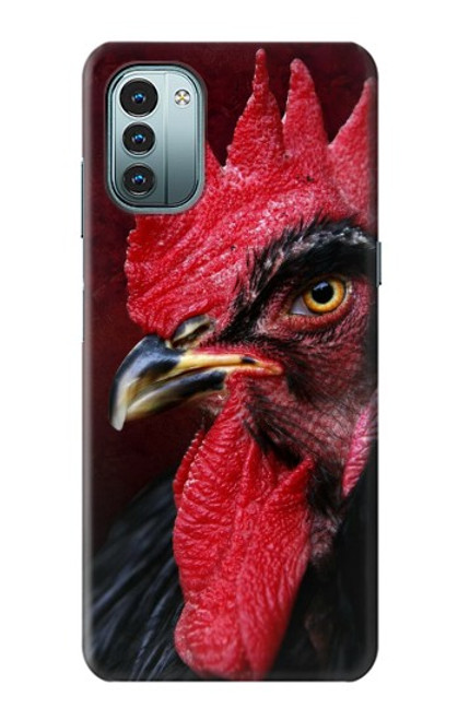 W3797 Chicken Rooster Hülle Schutzhülle Taschen und Leder Flip für Nokia G11, G21