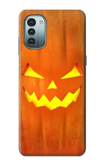 W3828 Pumpkin Halloween Hülle Schutzhülle Taschen und Leder Flip für Nokia G11, G21