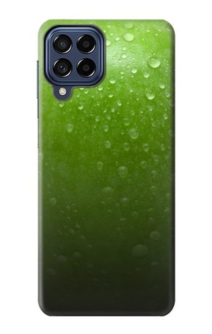 W2475 Green Apple Texture Seamless Hülle Schutzhülle Taschen und Leder Flip für Samsung Galaxy M53