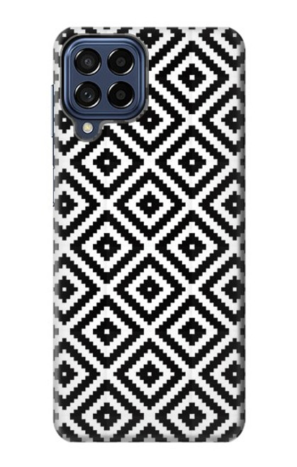 W3424 Ruta Pattern Hülle Schutzhülle Taschen und Leder Flip für Samsung Galaxy M53