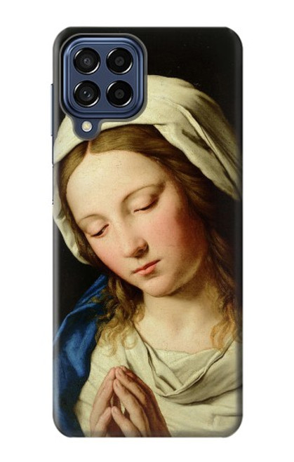 W3476 Virgin Mary Prayer Hülle Schutzhülle Taschen und Leder Flip für Samsung Galaxy M53