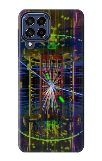 W3545 Quantum Particle Collision Hülle Schutzhülle Taschen und Leder Flip für Samsung Galaxy M53