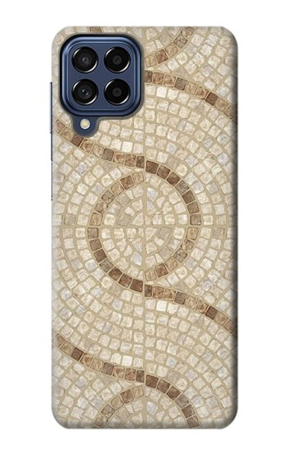W3703 Mosaic Tiles Hülle Schutzhülle Taschen und Leder Flip für Samsung Galaxy M53