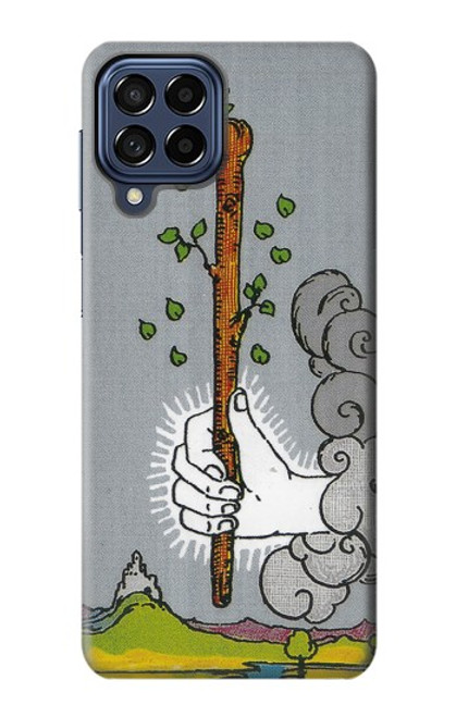 W3723 Tarot Card Age of Wands Hülle Schutzhülle Taschen und Leder Flip für Samsung Galaxy M53