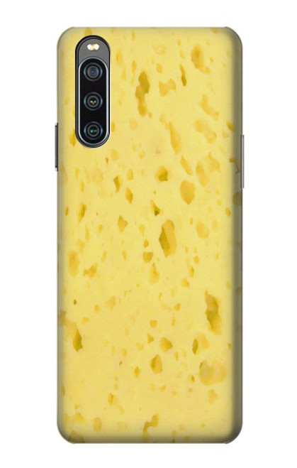 W2913 Cheese Texture Hülle Schutzhülle Taschen und Leder Flip für Sony Xperia 10 IV