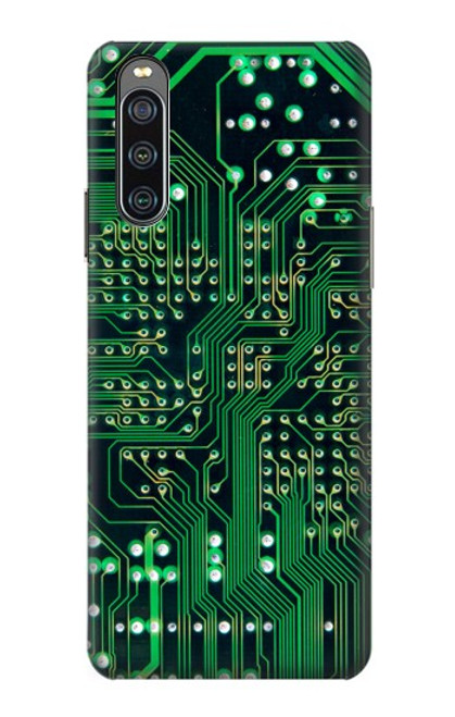 W3392 Electronics Board Circuit Graphic Hülle Schutzhülle Taschen und Leder Flip für Sony Xperia 10 IV