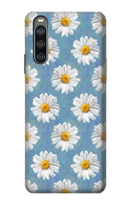 W3454 Floral Daisy Hülle Schutzhülle Taschen und Leder Flip für Sony Xperia 10 IV