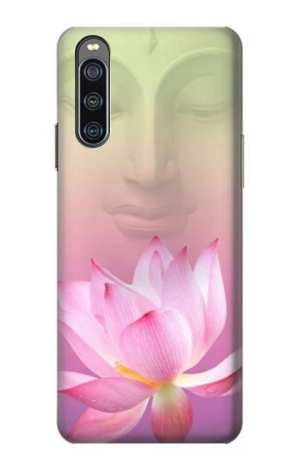 W3511 Lotus flower Buddhism Hülle Schutzhülle Taschen und Leder Flip für Sony Xperia 10 IV