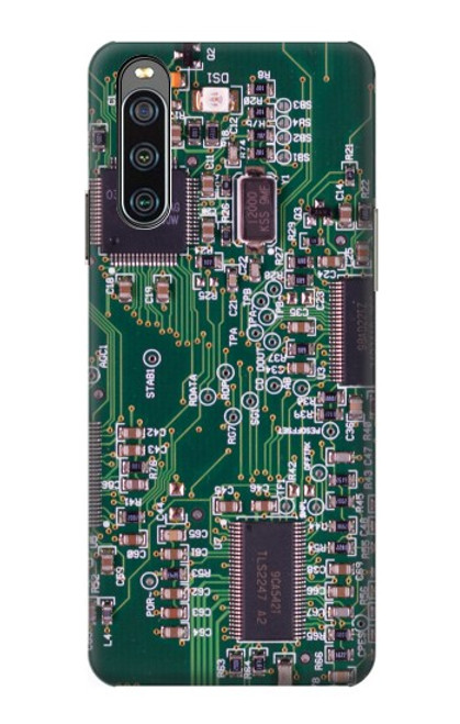 W3519 Electronics Circuit Board Graphic Hülle Schutzhülle Taschen und Leder Flip für Sony Xperia 10 IV