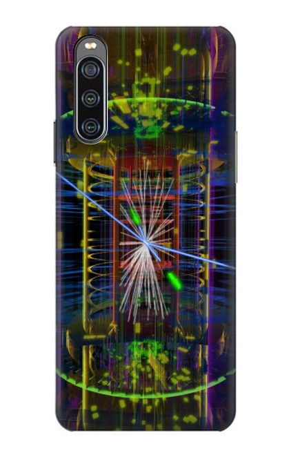W3545 Quantum Particle Collision Hülle Schutzhülle Taschen und Leder Flip für Sony Xperia 10 IV