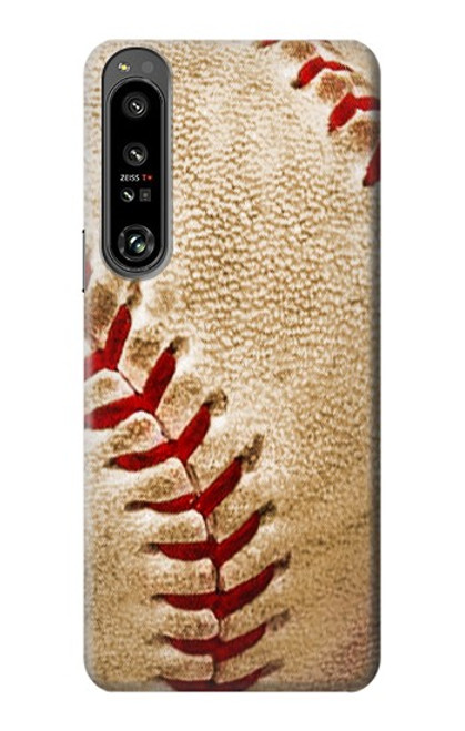 W0064 Baseball Hülle Schutzhülle Taschen und Leder Flip für Sony Xperia 1 IV