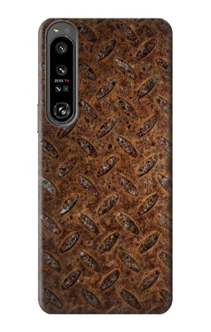 W0542 Rust Texture Hülle Schutzhülle Taschen und Leder Flip für Sony Xperia 1 IV