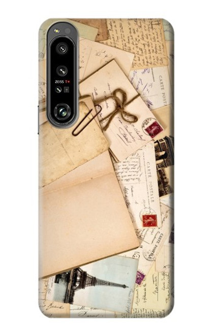 W3397 Postcards Memories Hülle Schutzhülle Taschen und Leder Flip für Sony Xperia 1 IV