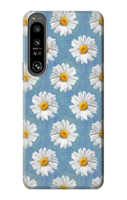 W3454 Floral Daisy Hülle Schutzhülle Taschen und Leder Flip für Sony Xperia 1 IV