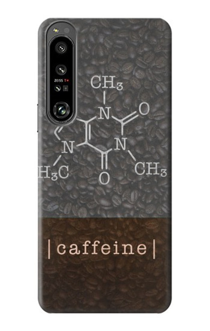 W3475 Caffeine Molecular Hülle Schutzhülle Taschen und Leder Flip für Sony Xperia 1 IV