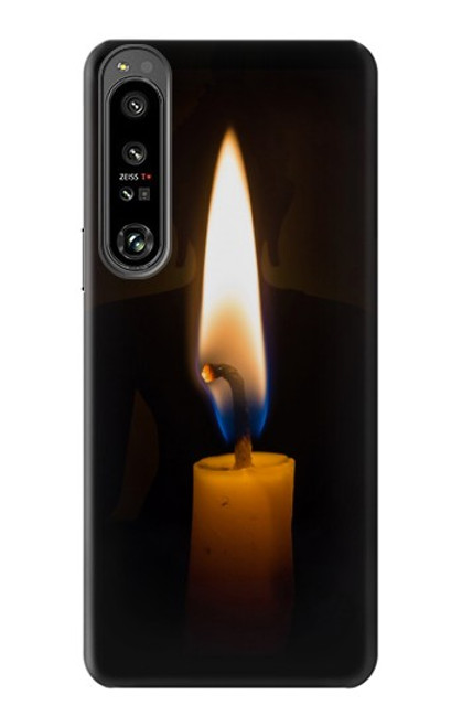 W3530 Buddha Candle Burning Hülle Schutzhülle Taschen und Leder Flip für Sony Xperia 1 IV