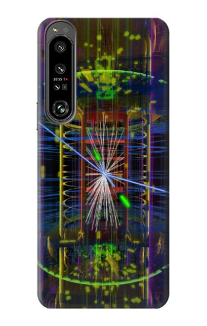 W3545 Quantum Particle Collision Hülle Schutzhülle Taschen und Leder Flip für Sony Xperia 1 IV