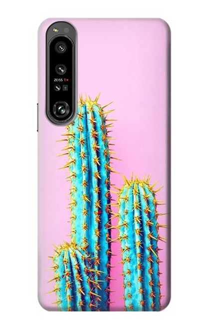 W3673 Cactus Hülle Schutzhülle Taschen und Leder Flip für Sony Xperia 1 IV