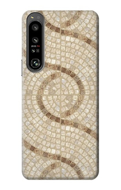 W3703 Mosaic Tiles Hülle Schutzhülle Taschen und Leder Flip für Sony Xperia 1 IV