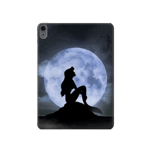 W2668 Mermaid Silhouette Moon Night Tablet Hülle Schutzhülle Taschen für iPad Air (2022,2020, 4th, 5th), iPad Pro 11 (2022, 6th)