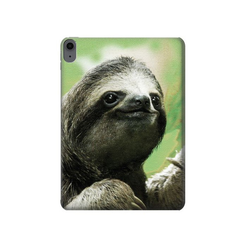 W2708 Smiling Sloth Tablet Hülle Schutzhülle Taschen für iPad Air (2022,2020, 4th, 5th), iPad Pro 11 (2022, 6th)
