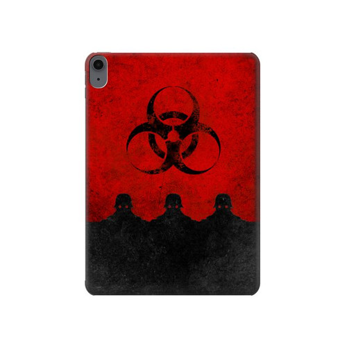 W2917 Biohazards Virus Red Alert Tablet Hülle Schutzhülle Taschen für iPad Air (2022,2020, 4th, 5th), iPad Pro 11 (2022, 6th)