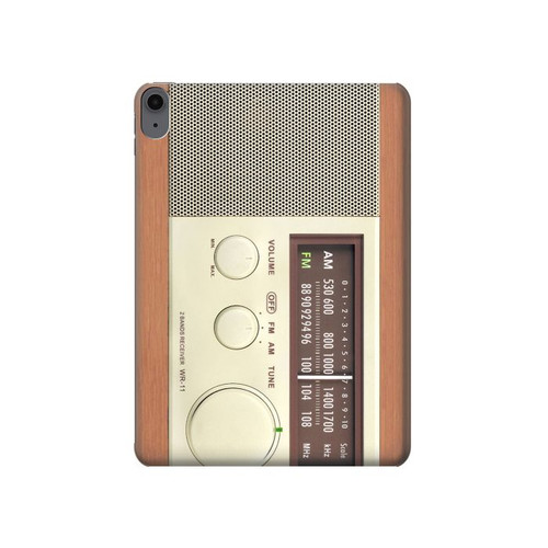 W3165 FM AM Wooden Receiver Graphic Tablet Hülle Schutzhülle Taschen für iPad Air (2022,2020, 4th, 5th), iPad Pro 11 (2022, 6th)