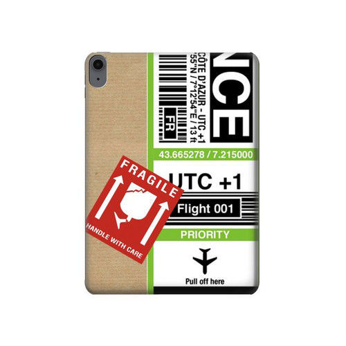 W3543 Luggage Tag Art Tablet Hülle Schutzhülle Taschen für iPad Air (2022,2020, 4th, 5th), iPad Pro 11 (2022, 6th)