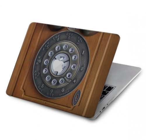 W3146 Antique Wall Retro Dial Phone Hülle Schutzhülle Taschen für MacBook Air 13″ (2022,2024) - A2681, A3113