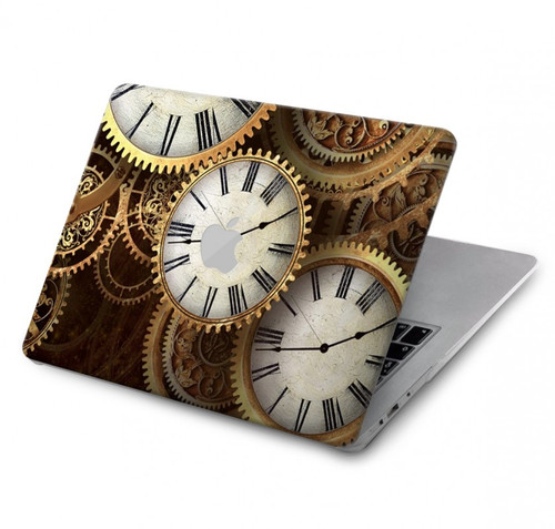 W3172 Gold Clock Live Hülle Schutzhülle Taschen für MacBook Air 13″ (2022,2024) - A2681, A3113