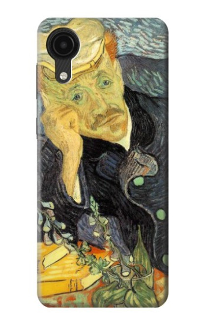 W0212 Van Gogh Portrait of Dr. Gachet Hülle Schutzhülle Taschen und Leder Flip für Samsung Galaxy A03 Core