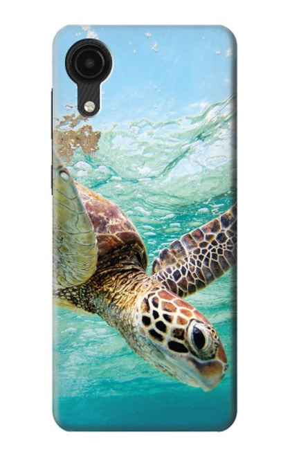 W1377 Ocean Sea Turtle Hülle Schutzhülle Taschen und Leder Flip für Samsung Galaxy A03 Core