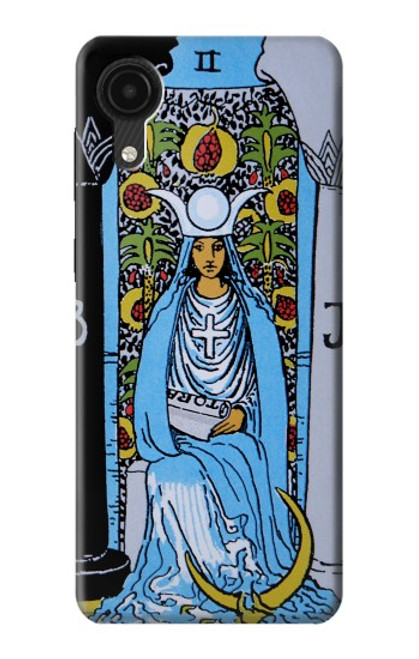 W2764 High Priestess Tarot Card Hülle Schutzhülle Taschen und Leder Flip für Samsung Galaxy A03 Core