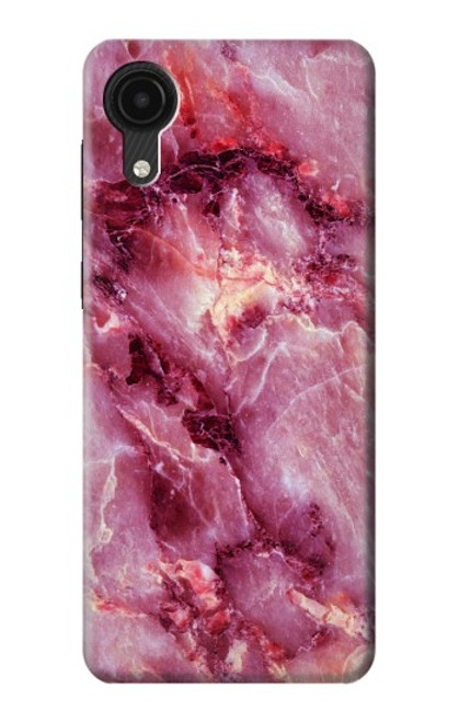 W3052 Pink Marble Graphic Printed Hülle Schutzhülle Taschen und Leder Flip für Samsung Galaxy A03 Core