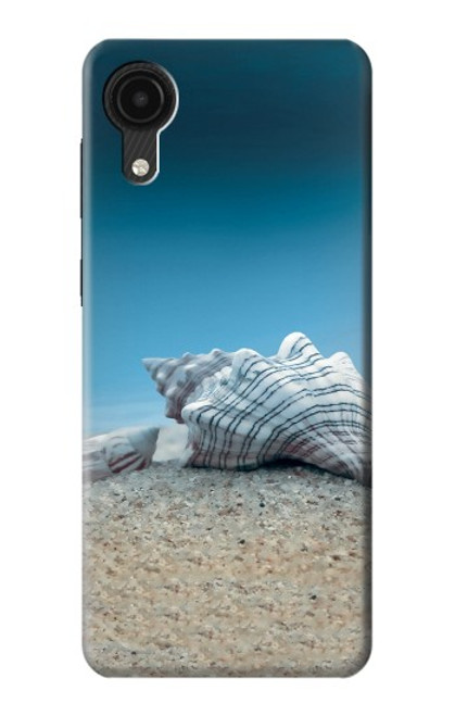 W3213 Sea Shells Under the Sea Hülle Schutzhülle Taschen und Leder Flip für Samsung Galaxy A03 Core