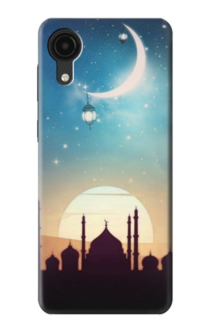 W3502 Islamic Sunset Hülle Schutzhülle Taschen und Leder Flip für Samsung Galaxy A03 Core