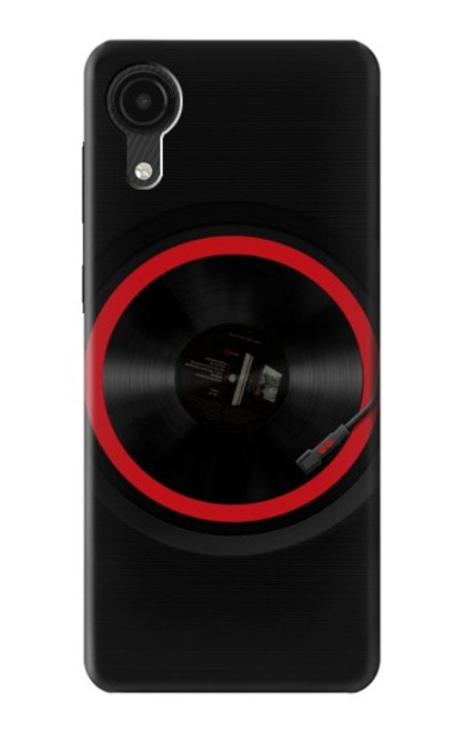 W3531 Spinning Record Player Hülle Schutzhülle Taschen und Leder Flip für Samsung Galaxy A03 Core