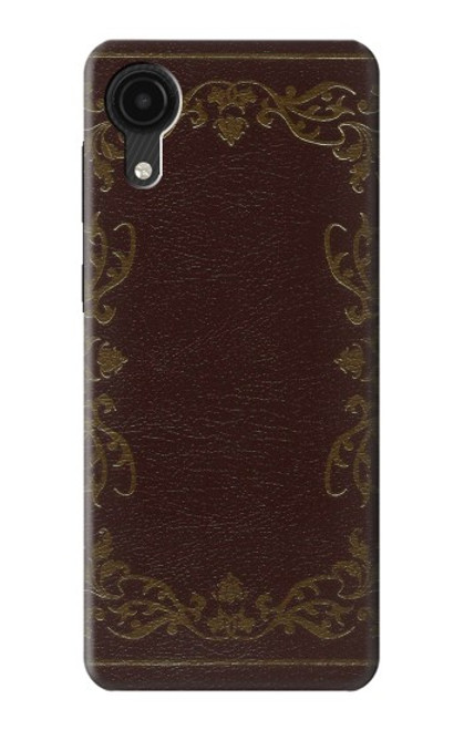 W3553 Vintage Book Cover Hülle Schutzhülle Taschen und Leder Flip für Samsung Galaxy A03 Core