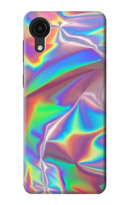 W3597 Holographic Photo Printed Hülle Schutzhülle Taschen und Leder Flip für Samsung Galaxy A03 Core