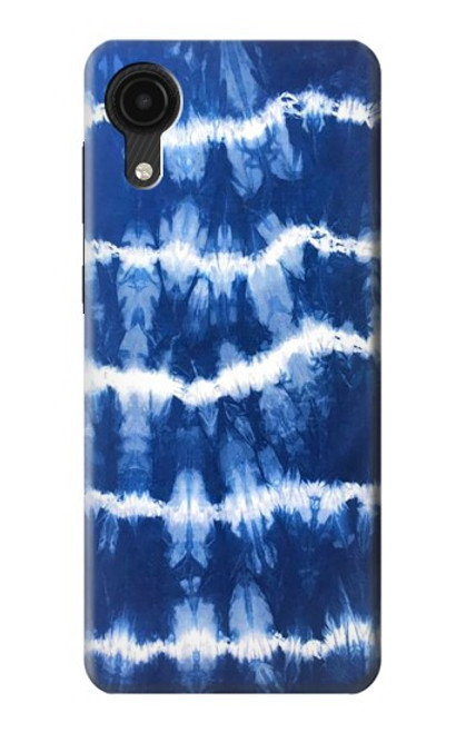 W3671 Blue Tie Dye Hülle Schutzhülle Taschen und Leder Flip für Samsung Galaxy A03 Core