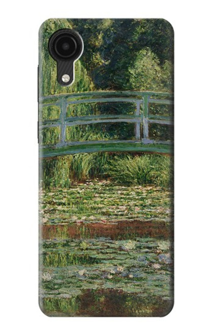 W3674 Claude Monet Footbridge and Water Lily Pool Hülle Schutzhülle Taschen und Leder Flip für Samsung Galaxy A03 Core