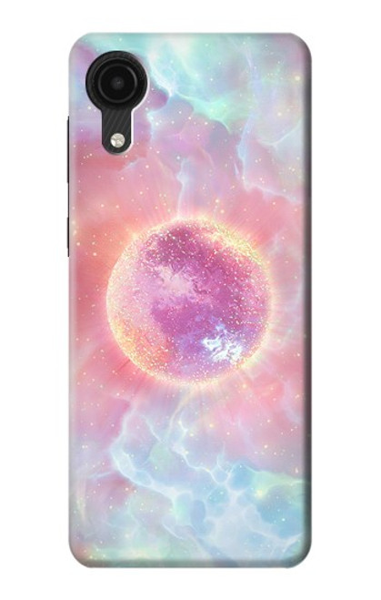 W3709 Pink Galaxy Hülle Schutzhülle Taschen und Leder Flip für Samsung Galaxy A03 Core