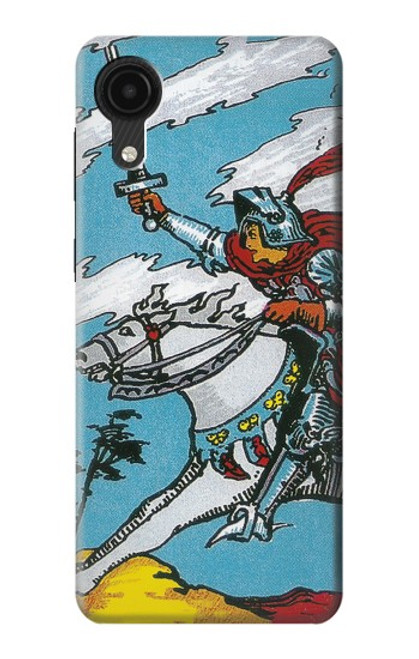W3731 Tarot Card Knight of Swords Hülle Schutzhülle Taschen und Leder Flip für Samsung Galaxy A03 Core