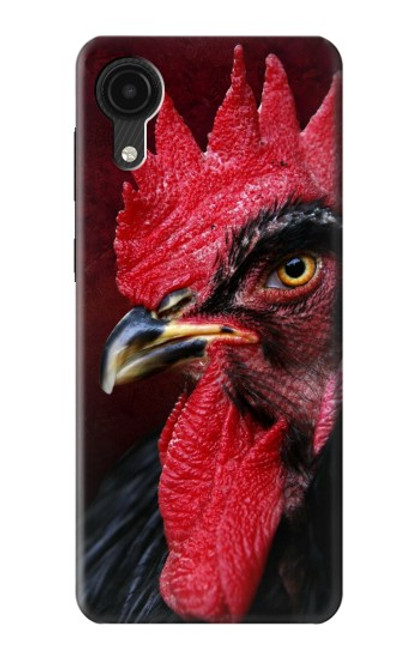 W3797 Chicken Rooster Hülle Schutzhülle Taschen und Leder Flip für Samsung Galaxy A03 Core